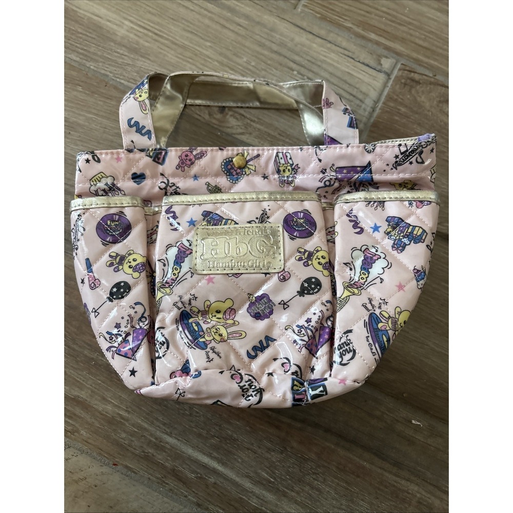 World‎ friends HBG hambur girls pink Tote Bag 12"x 11.5"